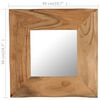 vidaXL Kosmetick&eacute; zrc&aacute;tko 50 x 50 cm masivn&iacute; ak&aacute;ciov&eacute; dřevo