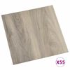 vidaXL Podlahov&aacute; prkna 55 pcs Taupe 5,11 m&sup2; PVC