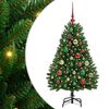 vidaXL Uměl&yacute; Skl&aacute;dac&iacute; V&aacute;nočn&iacute; Strom 150 LED Zelen&aacute; 120 cm PVC a ocel