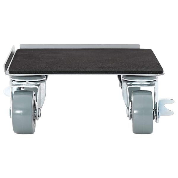 vidaXL N&aacute;bytkov&eacute; kolečka 4 ks se zved&aacute;kem 13,5x13,5x6 cm ocel 1300 kg