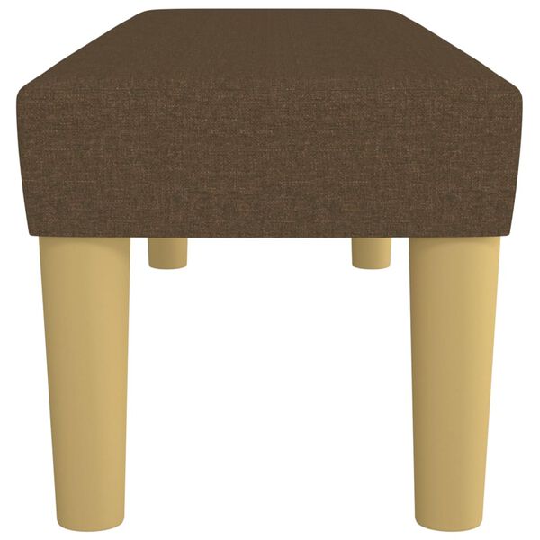 vidaXL Lavice tmavě hněd&aacute; 100x30x30 cm textil