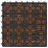 vidaXL Dlažba na terasu 11 pcs Teak 30 x 30 cm Dřevoplast