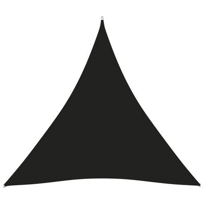 vidaXL Stínící plachta oxfordská látka trojúhelníková 5x5x5 m černá