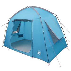 vidaXL Chata stan se střechou Modr&aacute; 210 x 210 x 138 cm Polyester