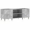 vidaXL Skř&iacute;ňka na LP desky betonově &scaron;ed&aacute; 121x38x48 cm kompozitn&iacute; dřevo