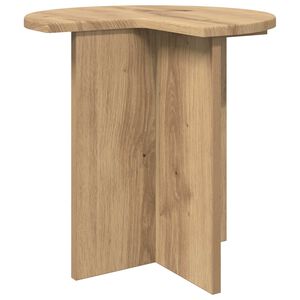 vidaXL Bočn&iacute; stůl Dub artisan &Oslash; 39 x 38 cm Kompozitn&iacute; dřevo