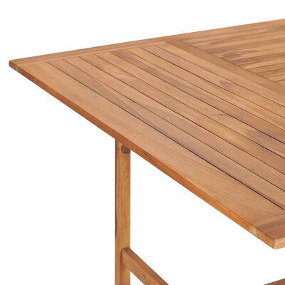 vidaXL Zahradní stůl 150 x 150 x 76 cm masivní teakové dřevo