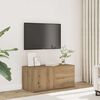 vidaXL TV skř&iacute;ňka dub artisan 80x34x35,5 cm kompozitn&iacute; dřevo