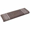vidaXL Samolepic&iacute; schodov&eacute; rohože 15 ks 65 x 21 x 4 cm Non-Slip Hněd&aacute;