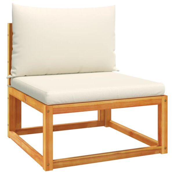 vidaXL 6dílná zahradní sedací souprava s polštáři, akácie a provaz