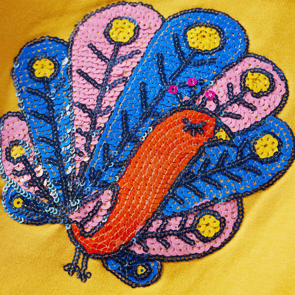 Dětská mikina tmavě okrová 104