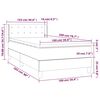 vidaXL Box spring postel s matrac&iacute; tmavě modr&aacute; 100x200 cm samet