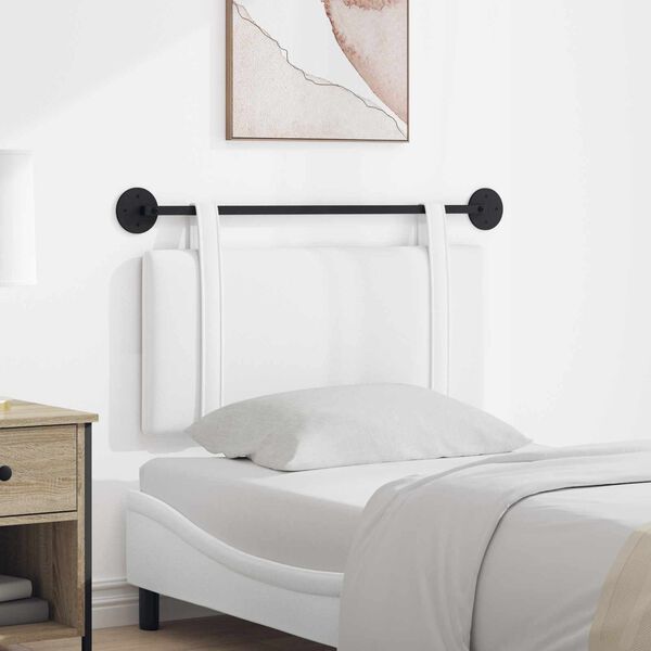 vidaXL Z&aacute;věsn&aacute; čeln&iacute; deska N&aacute;stěnn&yacute; B&iacute;l&yacute; 90 x 55 x 5 cm textil