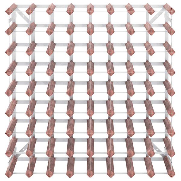 vidaXL Stojan na v&iacute;no na 72 lahv&iacute; hněd&yacute; masivn&iacute; borov&eacute; dřevo