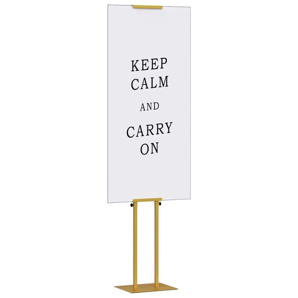 vidaXL St&aacute;nky pro veletrhy 2 pcs Zlat&aacute; 30 x 23,5 x 210 cm Ocel