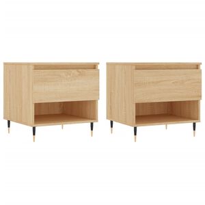 vidaXL Konferenčn&iacute; stolky 2 ks dub sonoma 50x46x50 cm kompozitn&iacute; dřevo
