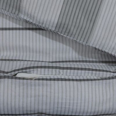 vidaXL Sada ložního prádla šedá 135 x 200 cm bavlna
