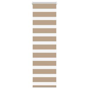 vidaXL Zebra roleta p&iacute;skově hněd&aacute; &scaron;&iacute;řka l&aacute;tky 35,9 cm polyester