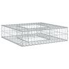 vidaXL Gabionov&yacute; vyv&yacute;&scaron;en&yacute; z&aacute;hon 80 x 80 x 20 cm Pozinkovan&aacute; ocel