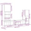 vidaXL Televizn&iacute; skř&iacute;ň 4 pcs dub artisan Kompozitn&iacute; dřevo
