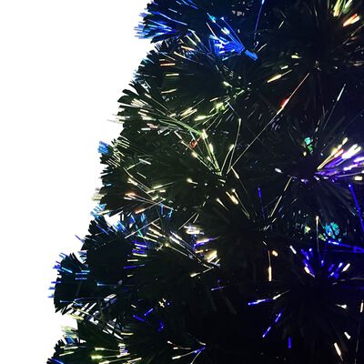 vidaXL Umělý vánoční stromek se stojanem zelený 240 cm optické vlákno