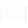 vidaXL Plot s sloupkem Stříbrná 1,2 x 25 m Ocel