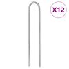 vidaXL Stanov&eacute; kol&iacute;ky 12 ks ve tvaru U 30 cm &Oslash; 7 mm pozinkovan&aacute; ocel