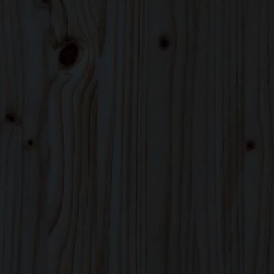 vidaXL Zahradní lavice černá 110 x 38 x 45 cm masivní borové dřevo