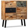vidaXL Bočn&iacute; skř&iacute;ňka s 6 z&aacute;suvkami recyklovan&yacute; teak 70 x 30 x 76 cm