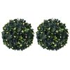 vidaXL Uměl&eacute; buxus koule s LED světly 2 ks zelen&eacute; 22 cm