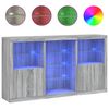 vidaXL Př&iacute;born&iacute;k s LED osvětlen&iacute;m &scaron;ed&yacute; sonoma 181,5 x 37 x 100 cm
