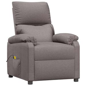 vidaXL Mas&aacute;žn&iacute; křeslo taupe textil
