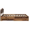 vidaXL R&aacute;m postele s čelo Star&eacute; dřevo 140 x 190 cm kompozitn&iacute; dřevo