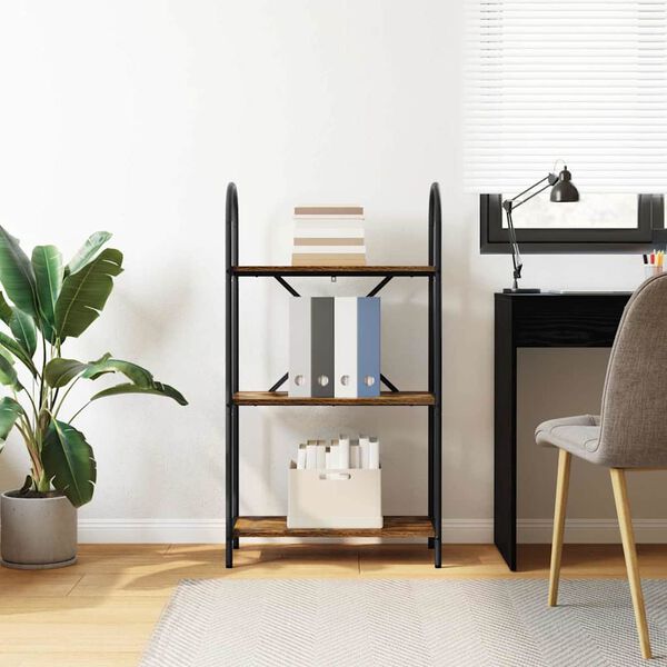 vidaXL Knihovna Kouřov&yacute; dub 60 x 30 x 109 cm Kompozitn&iacute; dřevo