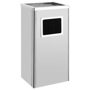 vidaXL Popeln&iacute;k 45 l nerezov&aacute; ocel