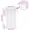 vidaXL Žaluzie na okno se záclonami Bílá Hliník