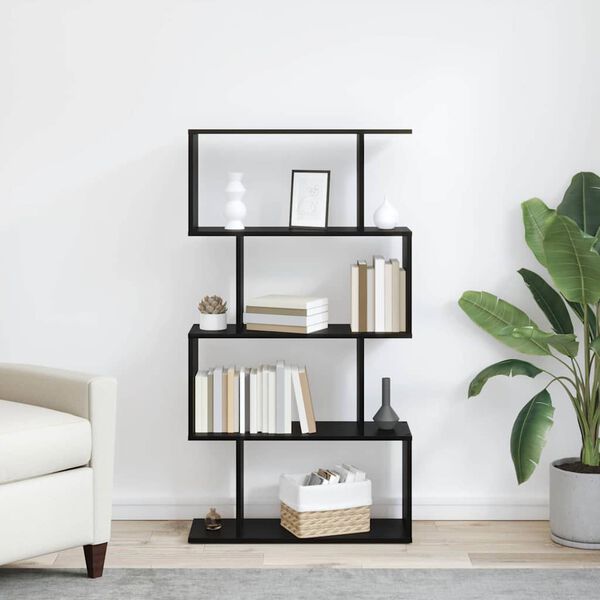 vidaXL Knihovna Čern&yacute; dub 70 x 24 x 129 cm kompozitn&iacute; dřevo