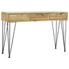 vidaXL Odkl&aacute;dac&iacute; stolek, masivn&iacute; teak, 120x35x76 cm