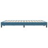 vidaXL Postel Box Spring bez matrace tmavě modr&aacute; 160x220 cm samet