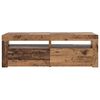 vidaXL TV stolek s LED old wood 120 x 35 x 40 cm kompozitní dřevo