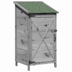 vidaXL Zahradn&iacute; shed &Scaron;ed&aacute; 59,5 x 56 x 113,5 cm Masivn&iacute; jedlov&eacute; dřevo