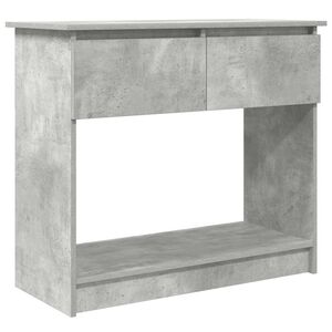 vidaXL Konzolov&yacute; stolek se z&aacute;suvkami betonově &scaron;ed&aacute; 85,5x38,5x74,5 cm