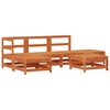 vidaXL Zahradn&iacute; lounge set 5 pcs Voskově Hněd&aacute; Masivn&iacute; borovice