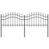 vidaXL Zahradn&iacute; plot Woerden &Scaron;ed&aacute; 240 x 115 cm Pr&aacute;&scaron;kově lakovan&aacute; ocel