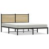 vidaXL Kovov&yacute; r&aacute;m postele bez matrace dub sonoma 140 x 190 cm