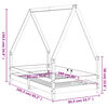 vidaXL Dětská postel 80 x 160 cm masivní borové dřevo