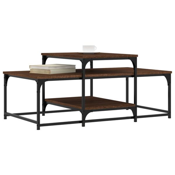 vidaXL Konferenčn&iacute; stolek hněd&yacute; dub 102 x 60 x 45 cm kompozitn&iacute; dřevo