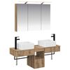 vidaXL Sada koupelnov&yacute;ch skř&iacute;něk 4 pcs Dub artisan 100 x 14,5 x 70 cm