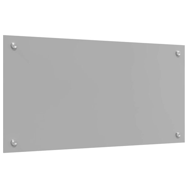 vidaXL Kuchyňsk&aacute; z&aacute;stěna Světle &scaron;ed&aacute; 80 x 40 x 0,6 cm tvrzen&eacute; sklo