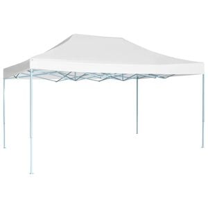 vidaXL Skl&aacute;dac&iacute; party stan 3 x 4,5 m b&iacute;l&yacute;